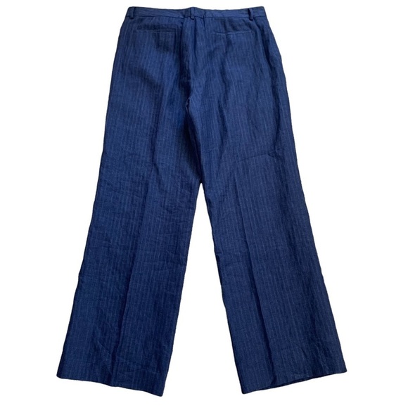 Lauren Ralph Lauren New With Tags The Andover Modern Wide Leg Pant 100% Linen - Picture 2 of 11